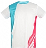 Camiseta Tecnica Unisex Campus Acqua Royal - Color Blanco/Turquesa/Fucsia